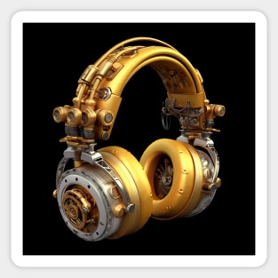 Steampunk Headphones Sticker